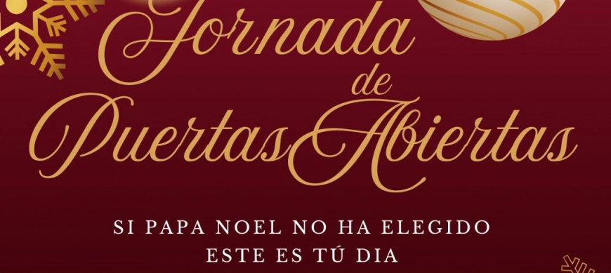 JORNADA DE PUERTAS ABIERTAS SABADO 21 DE DICIEMBRE