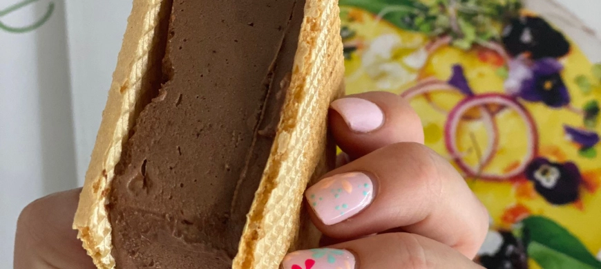 Helado rápido de chocolate