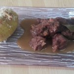 Carrilladas estofadas al whisky